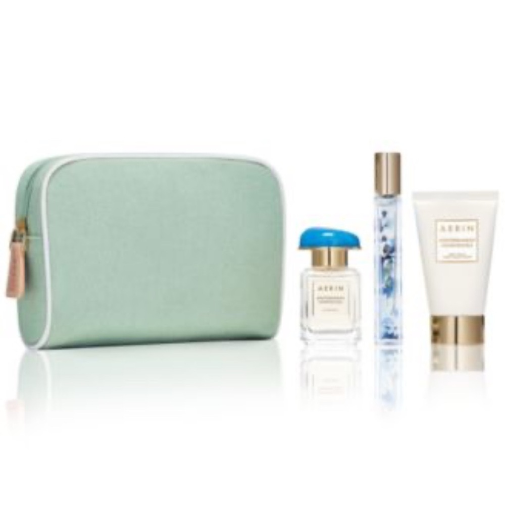 Aerin Lauder signature cloth makeup bag in Sage; NWOT - Picture 5 of 8